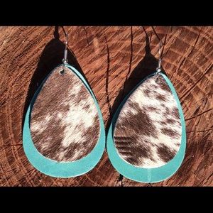 Faux Leather Earrings